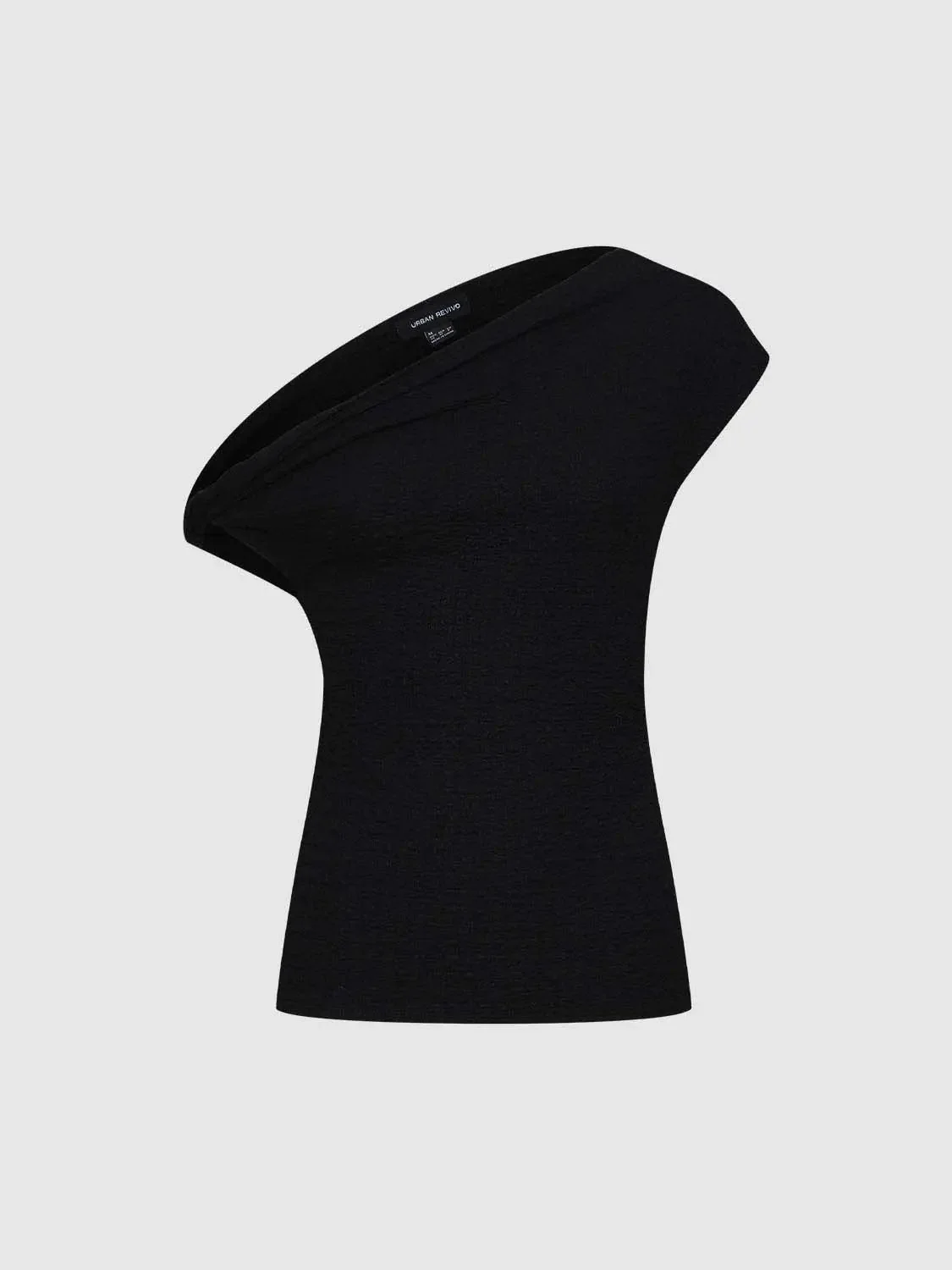 One Shoulder Skinny Fit Stretch Fabric T-Shirts