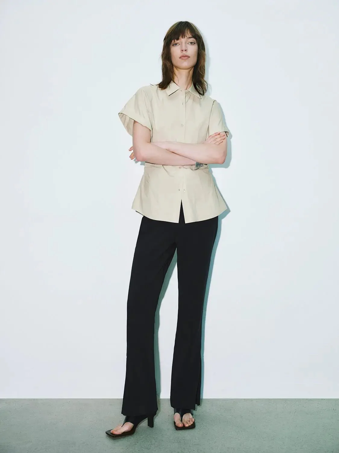 10099-cotton-tapered-waist-short-sleeve-shirts-13.webp Cotton Tapered Waist Short Sleeve Shirts