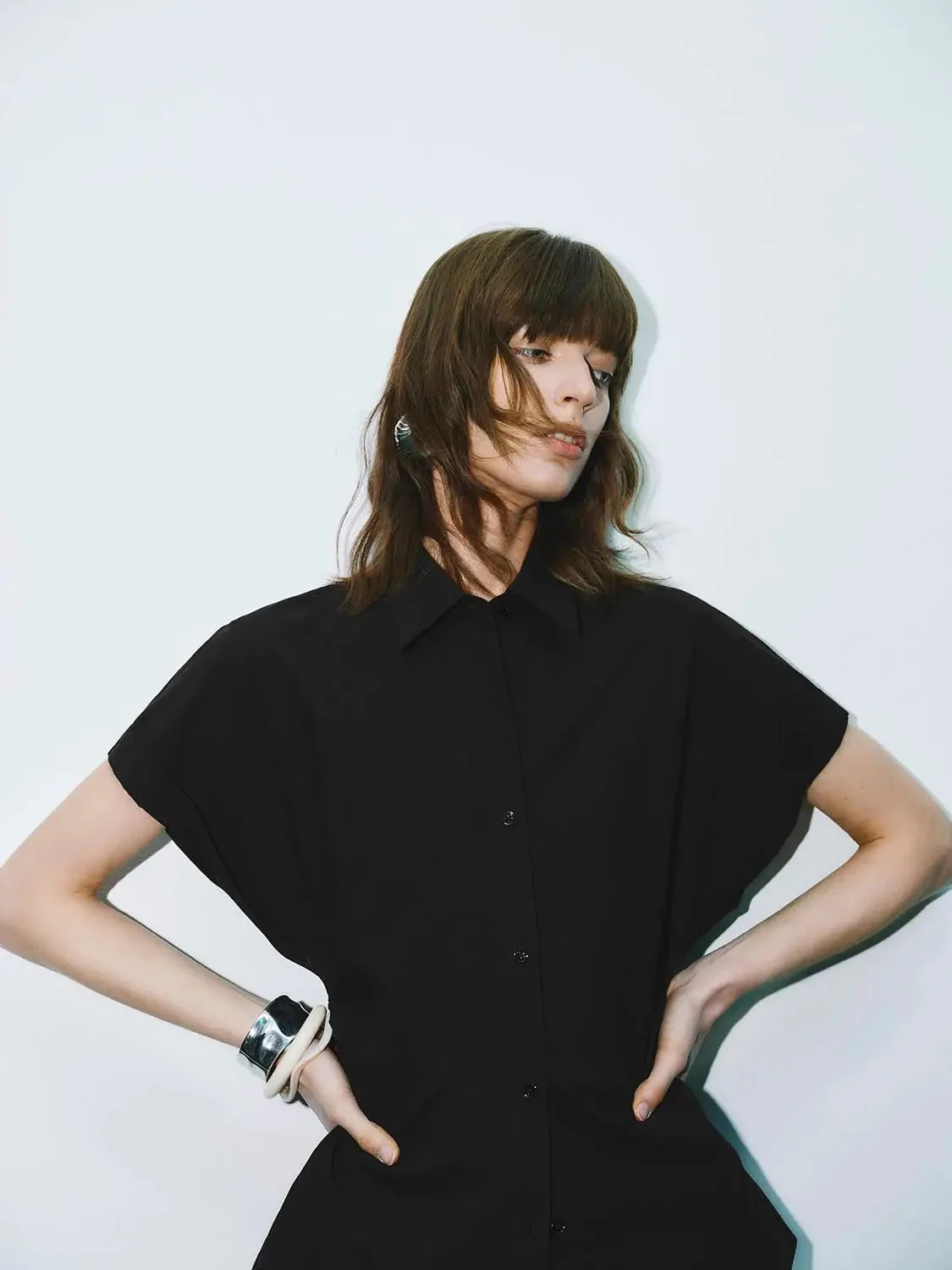 10099-cotton-tapered-waist-short-sleeve-shirts-15.webp Cotton Tapered Waist Short Sleeve Shirts