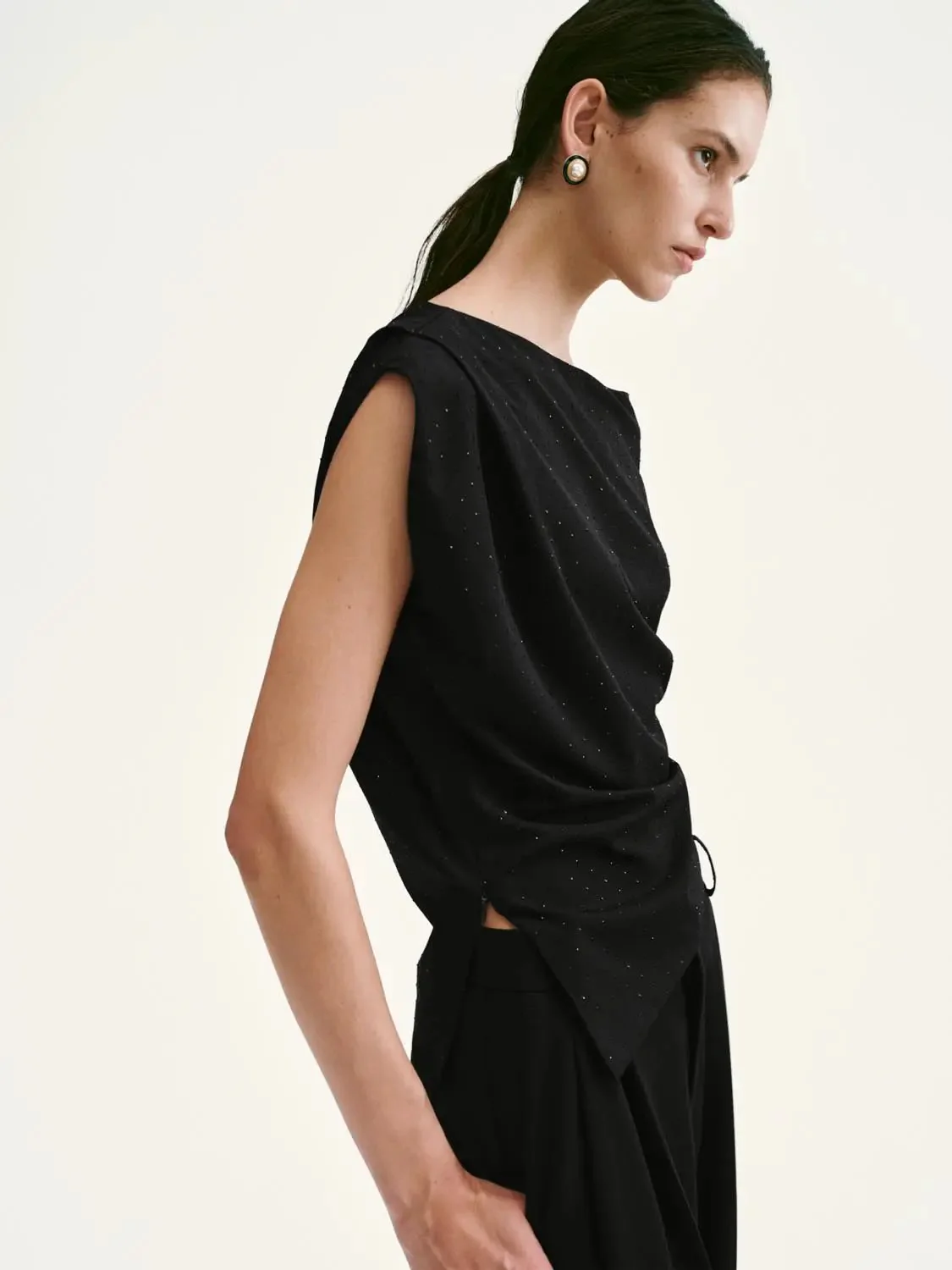 10178-one-shoulder-draped-overhead-shirts-2.webp One Shoulder Draped Overhead Shirts