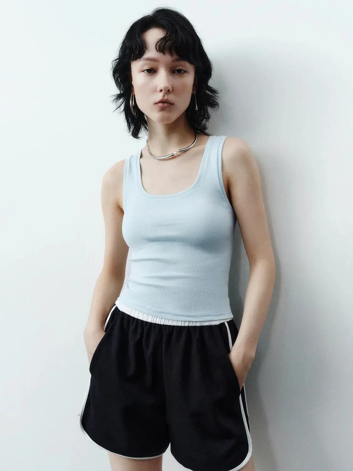 1022-mint-cotton-blend-ribbed-tank-tops-22.webp Mint Cotton Blend Ribbed Tank Tops