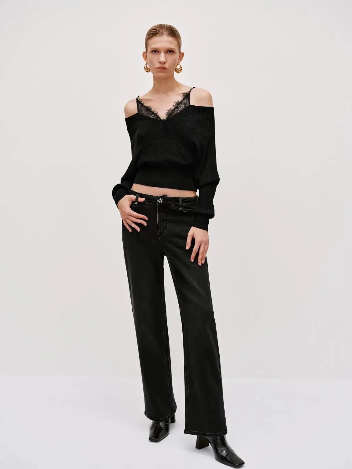 10242-luxurious-bardot-off-shoulder-lace-trim-knit-top-5.webp Luxurious Bardot Off Shoulder Lace Trim Knit Top