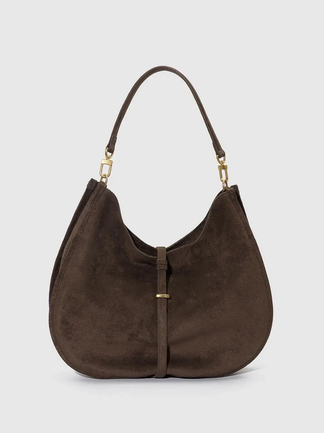 Buckle Detail Saddle Shoulder Bags