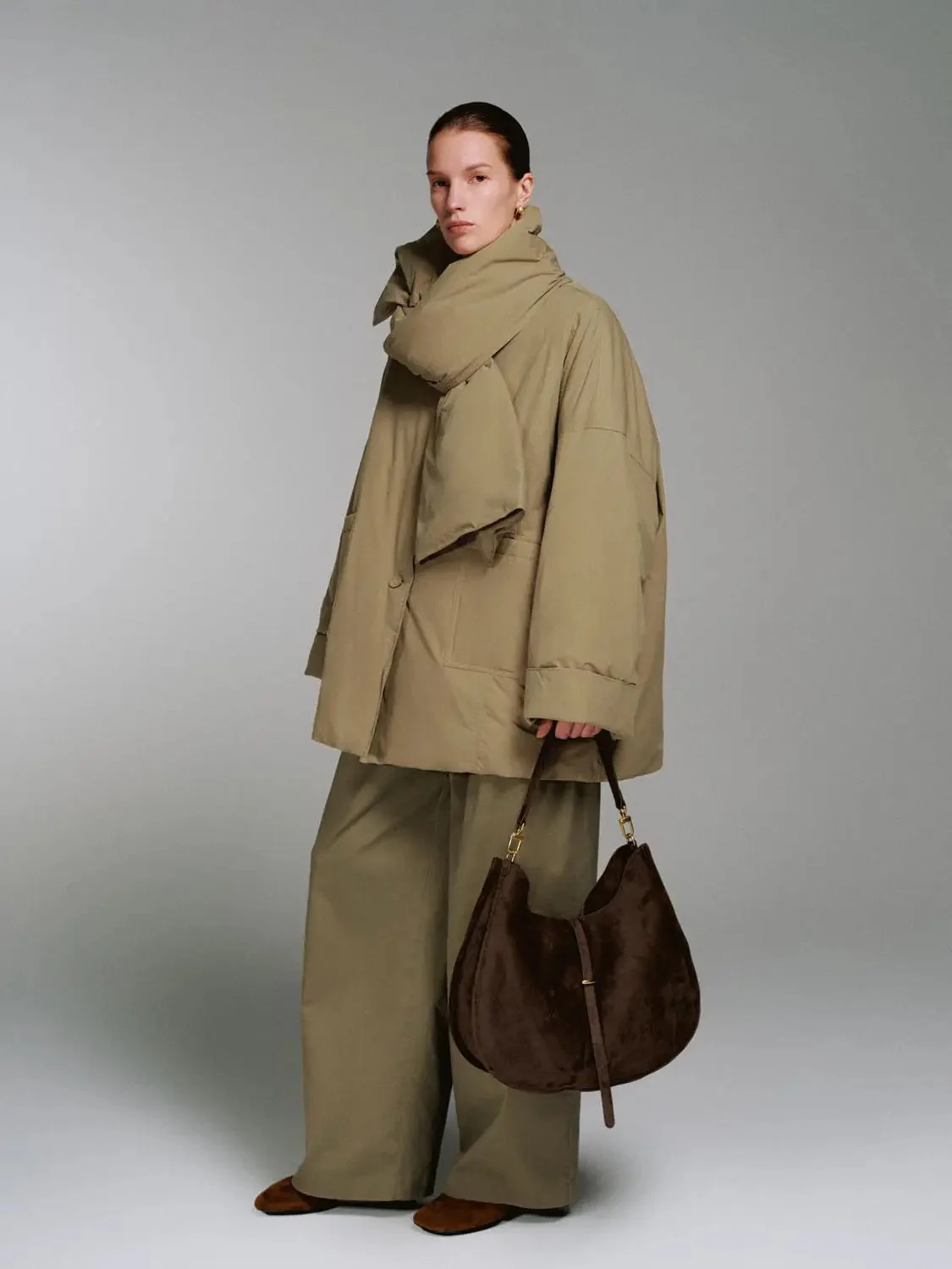 Buckle Detail Saddle Shoulder Bags