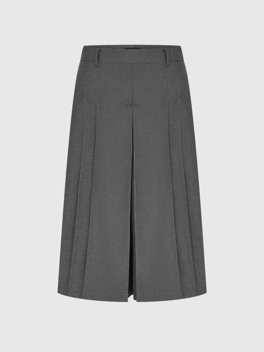 Capri Pleated Wide Leg Tailored Soft Woven Pants