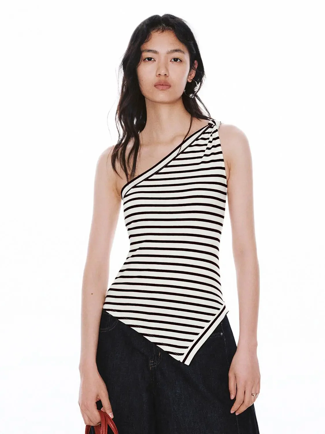 10298-cotton-blend-one-shoulder-asymmetric-striped-tank-tops-1.webp Cotton Blend One-Shoulder Asymmetric Striped Tank Tops