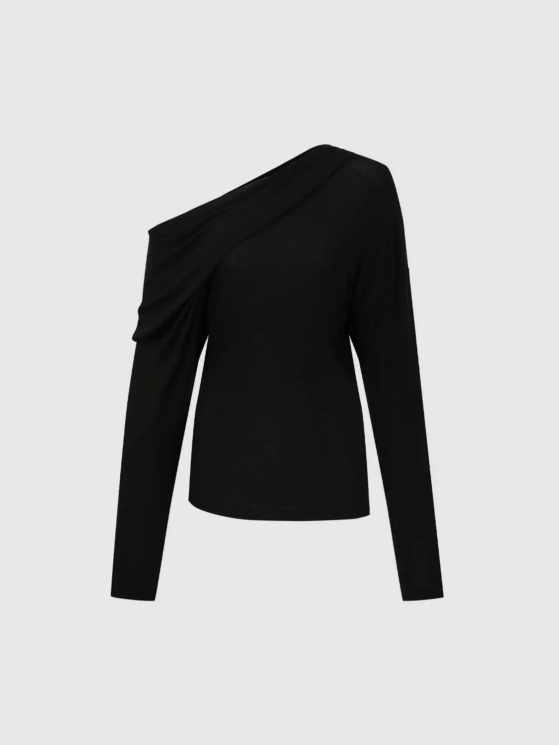 10370-lyocell-wool-blend-one-shoulder-long-sleeve-top-7.webp Lyocell Wool Blend One Shoulder Long Sleeve Top