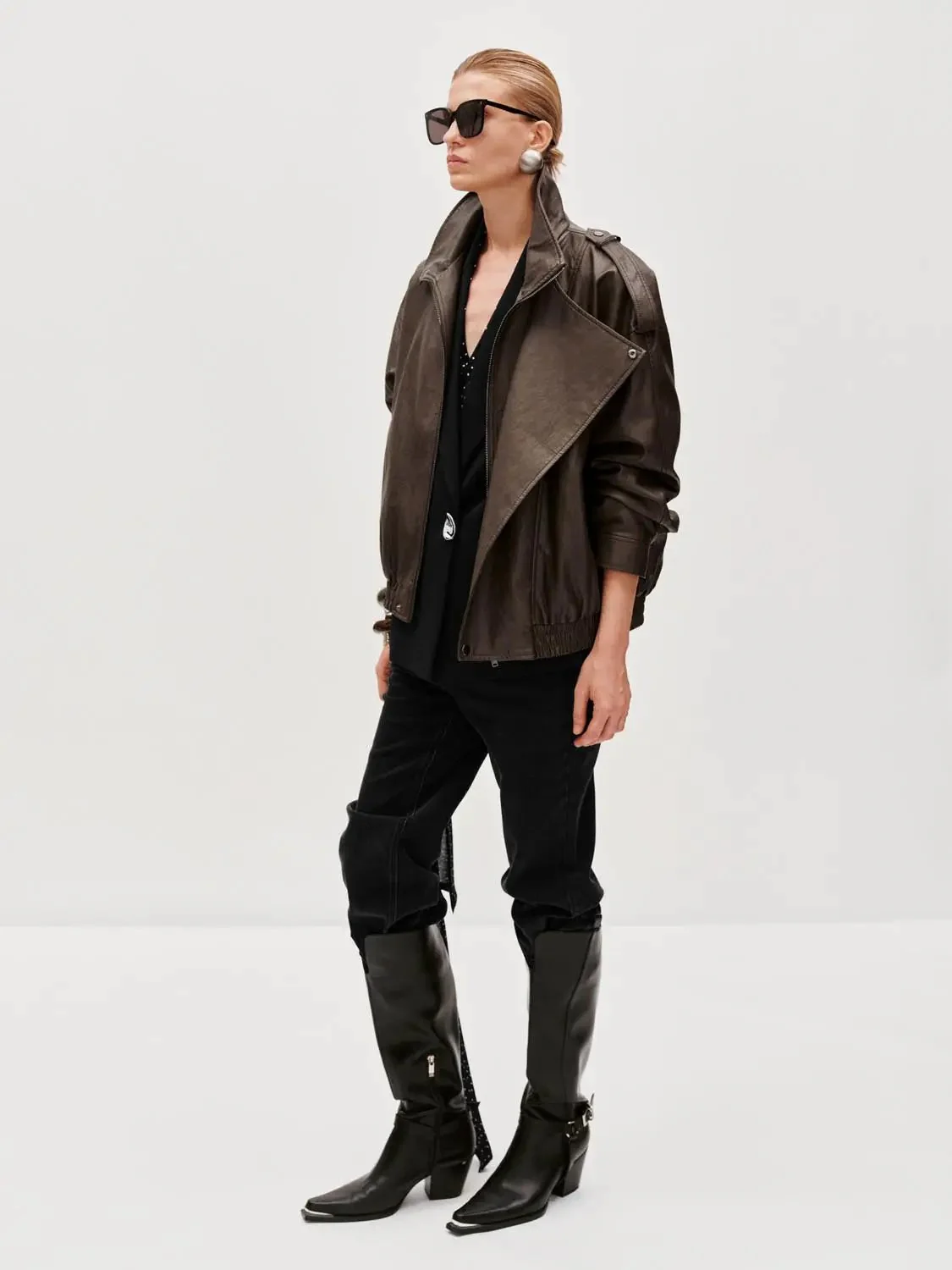 10376-tie-asymmetric-faux-leather-bomber-jackets-5.webp Tie Asymmetric Faux Leather Bomber Jackets