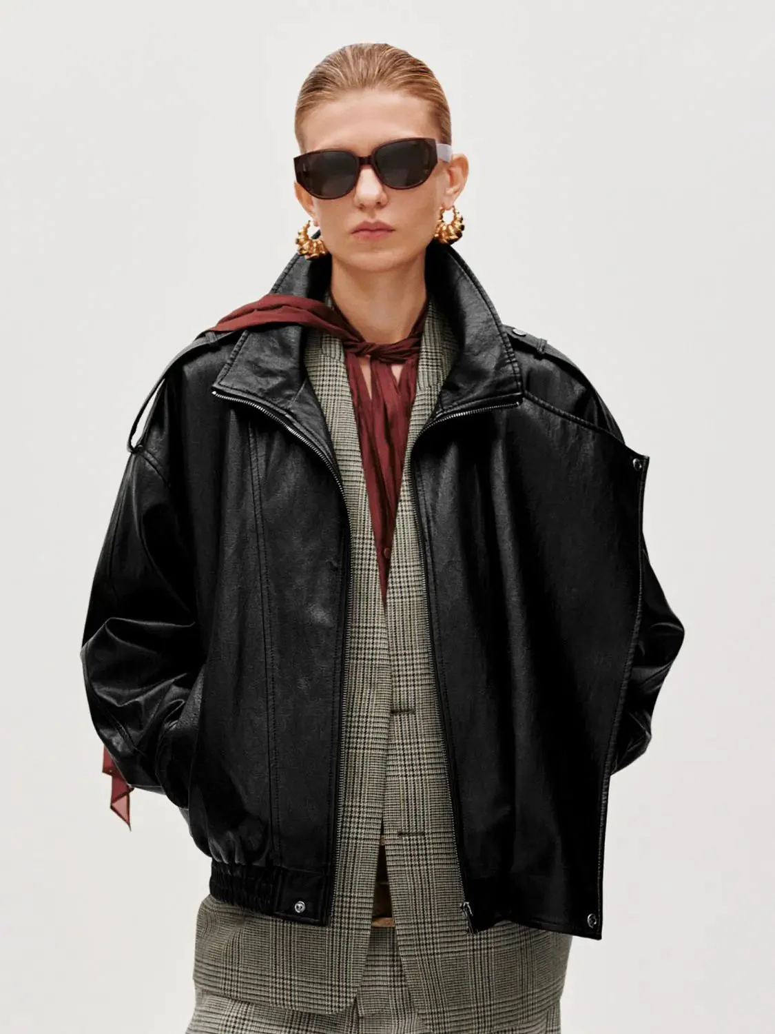 10376-tie-asymmetric-faux-leather-bomber-jackets-9.webp Tie Asymmetric Faux Leather Bomber Jackets