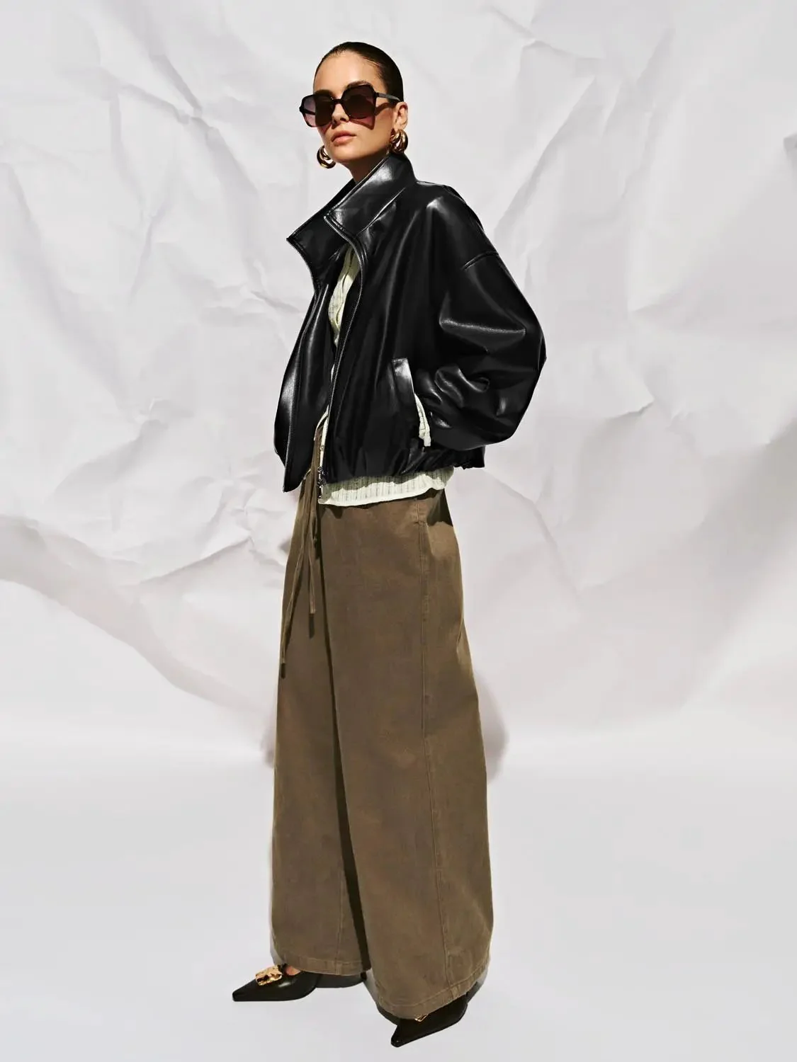 10383-faux-leather-funnel-neck-jackets-5.webp Faux Leather Funnel Neck Jackets