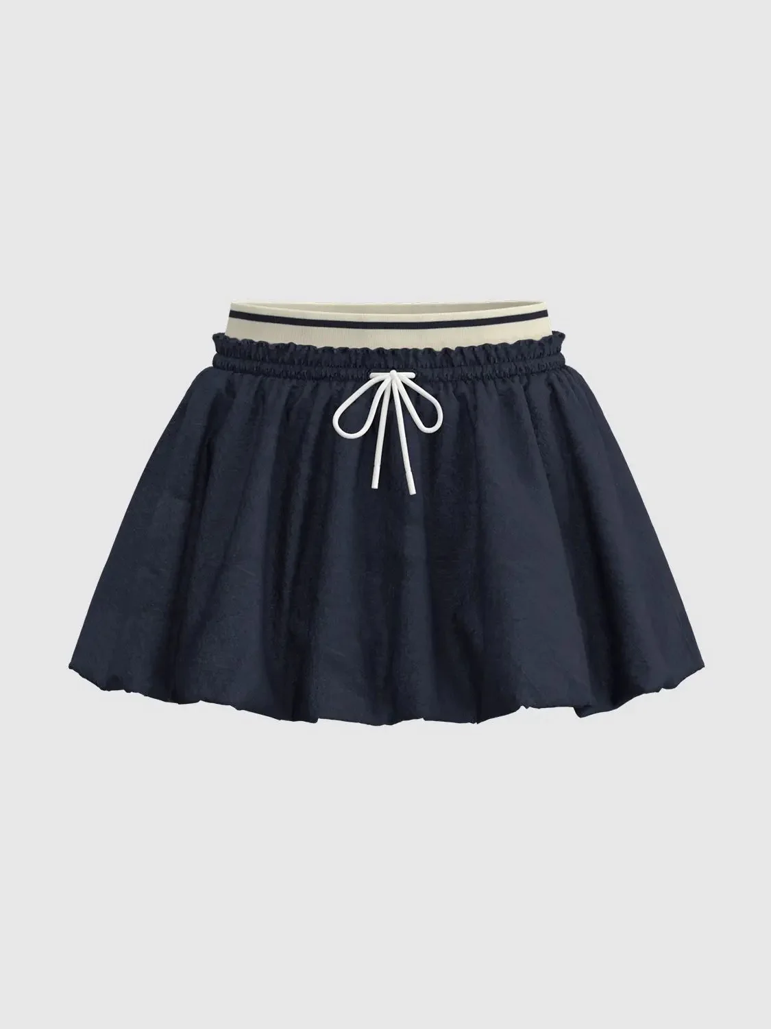 10429-navy-drawstring-a-line-white-trim-bubble-skirt-2.webp Navy Drawstring A-Line White Trim Bubble Skirt