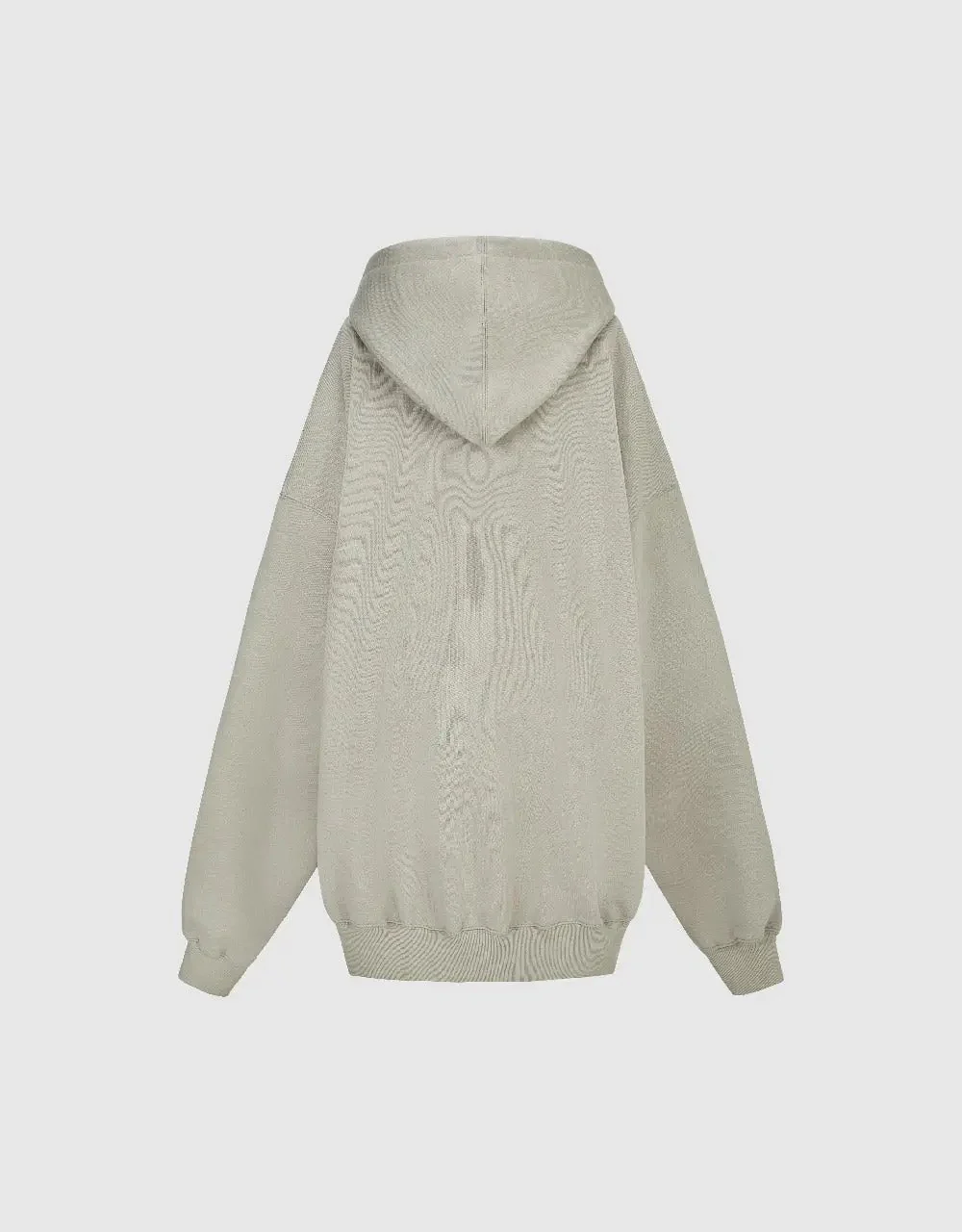 Cotton Drop Shoulder Sleeve Hooded Balloon Dress