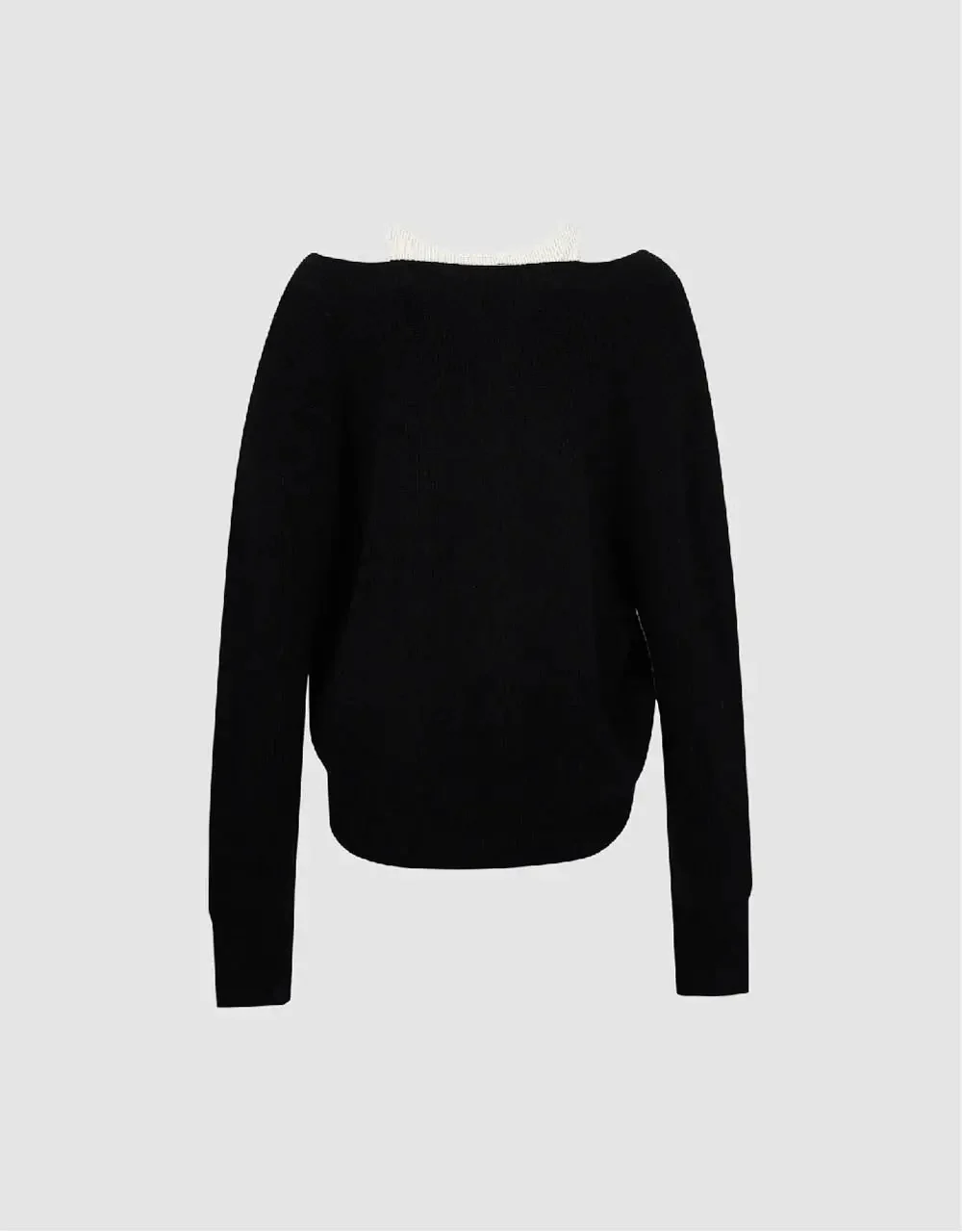 V-Neck Cozy Rabbit Hair Wool Knit Sweater
