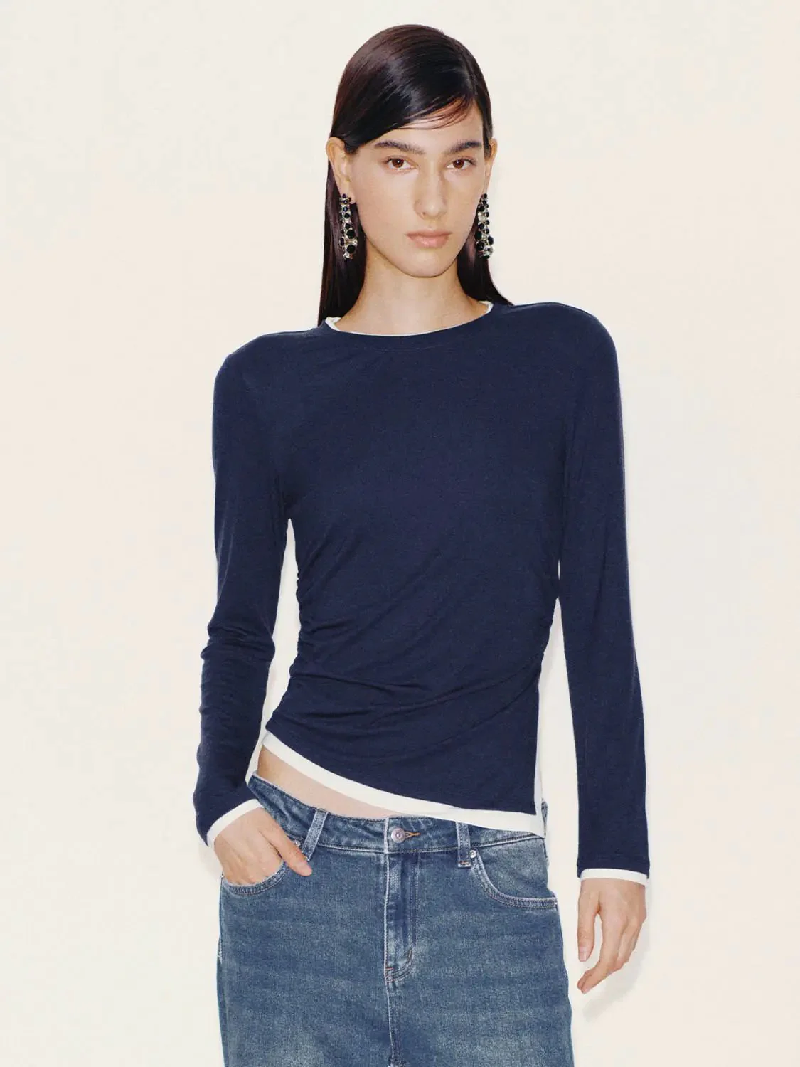 10803-cinched-waist-2-in-1-long-sleeve-t-shirts-17.webp Cinched Waist 2 In 1 Long Sleeve T Shirts