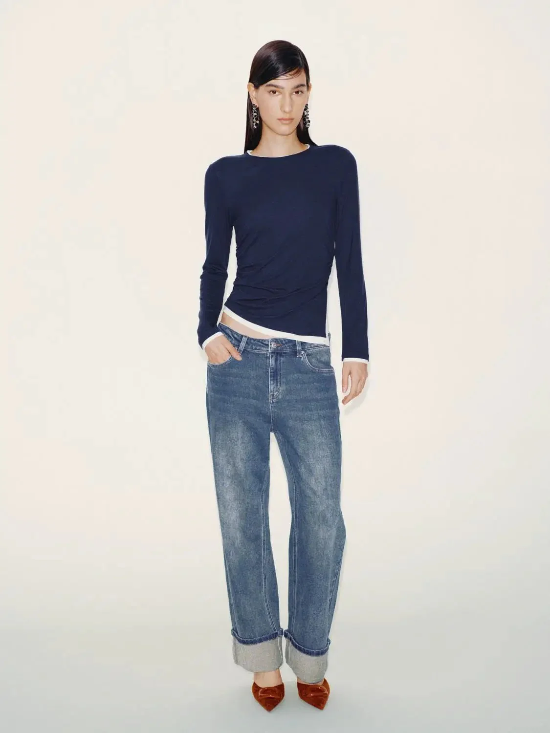 10803-cinched-waist-2-in-1-long-sleeve-t-shirts-5.webp Cinched Waist 2 In 1 Long Sleeve T Shirts