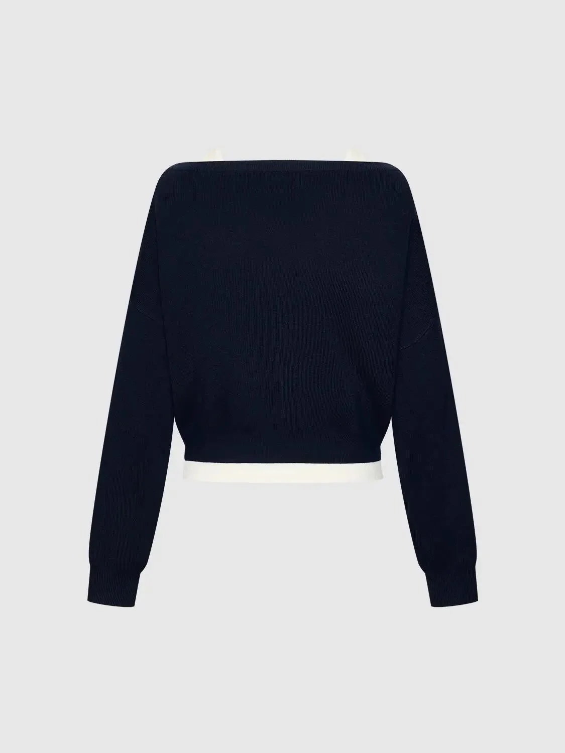10837-navy-knit-2-in-1-long-sleeve-contrast-top-2.webp Navy Knit 2 In 1 Long Sleeve Contrast Top