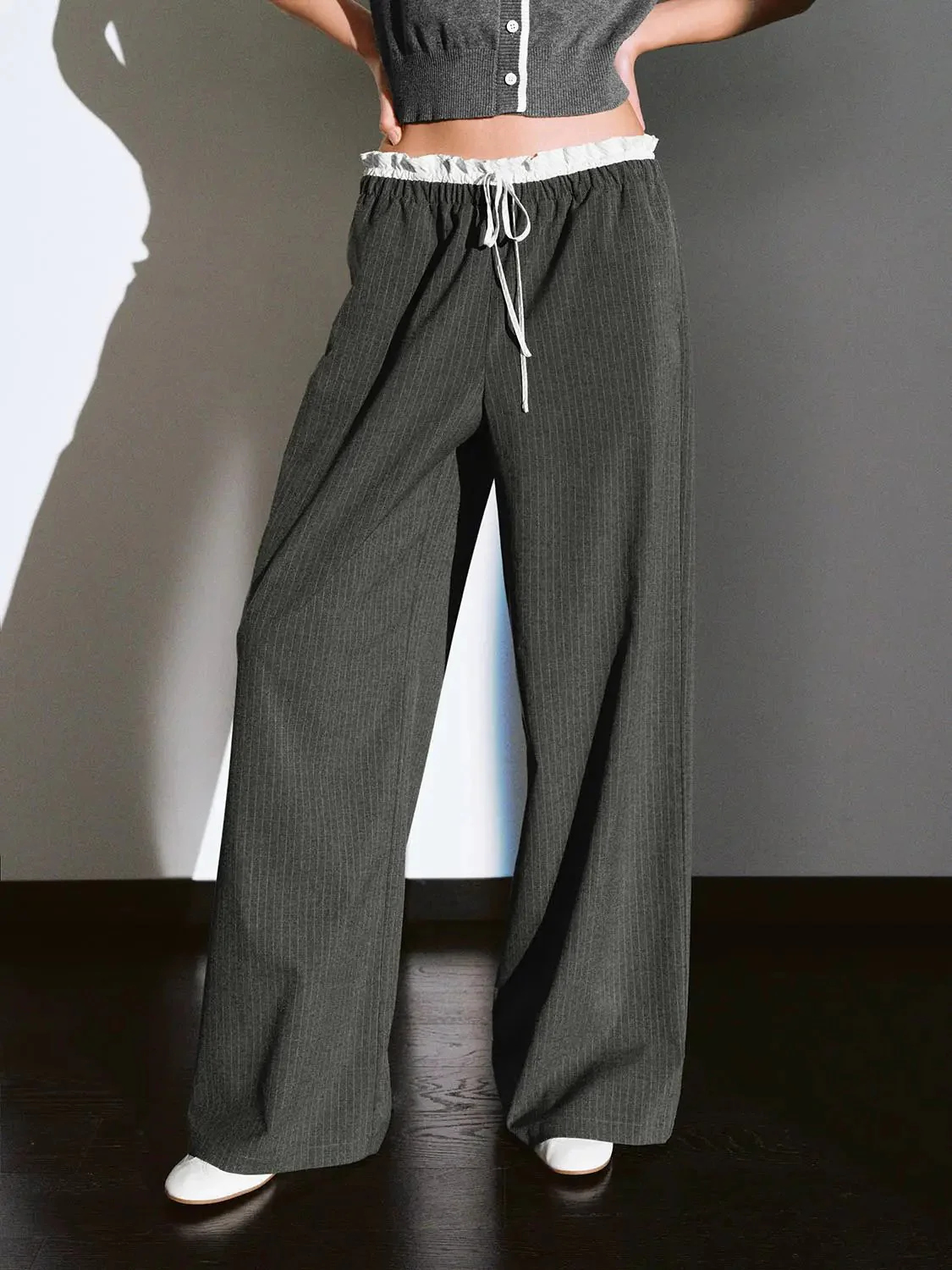 10851-2-in-1-striped-wide-leg-drawstring-pants-1.webp 2 In 1 Striped Wide Leg Drawstring Pants