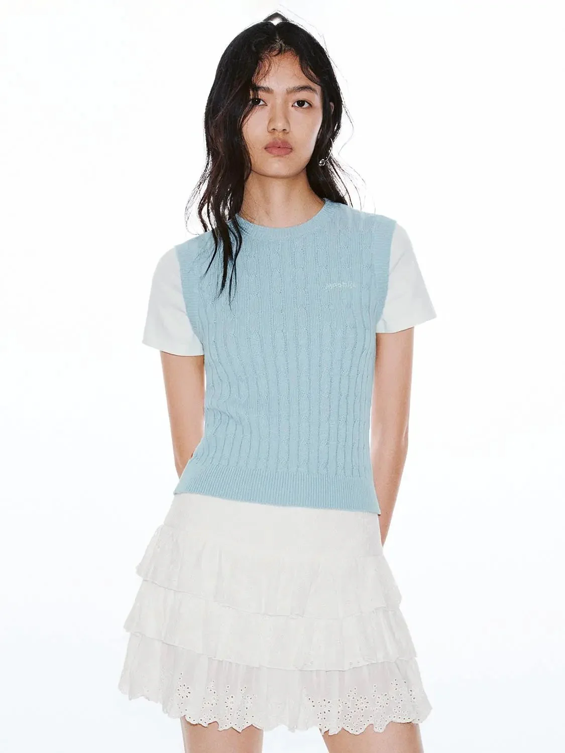10856-cotton-2-in-1-contrast-cable-knit-t-shirts-1.webp Cotton 2 In 1 Contrast Cable Knit T Shirts