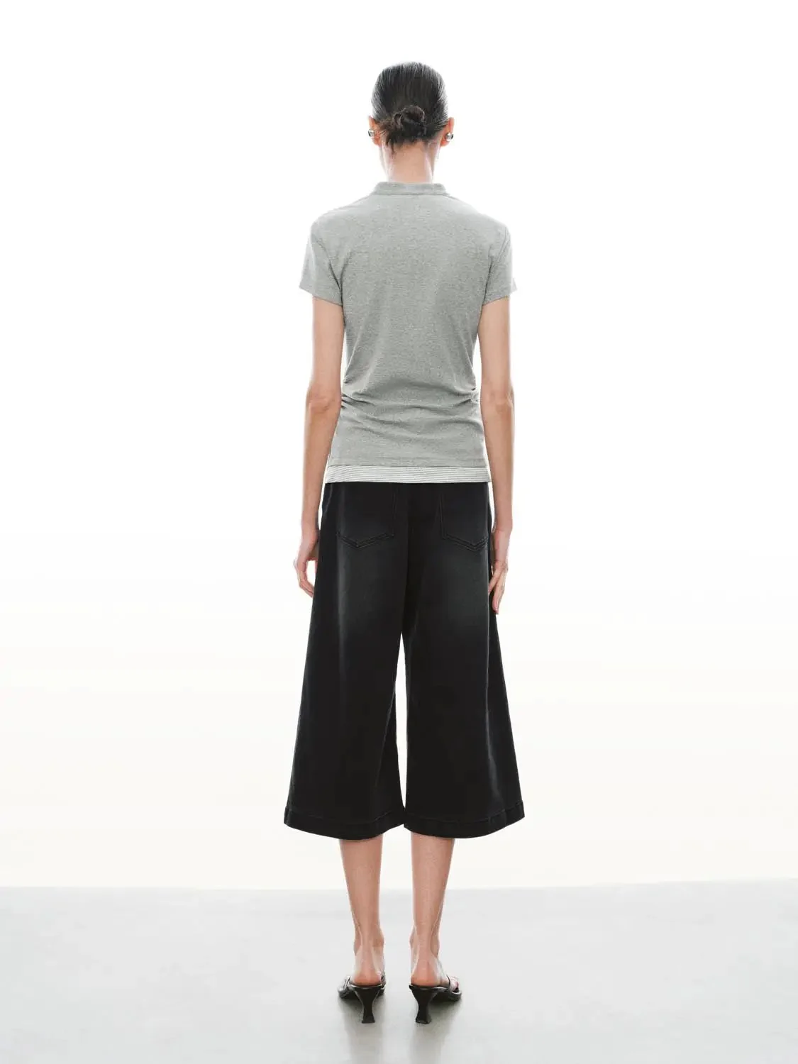 10923-cotton-ruched-2-in-1-nipped-waist-t-shirts-6.webp Cotton Ruched 2 In 1 Nipped Waist T Shirts