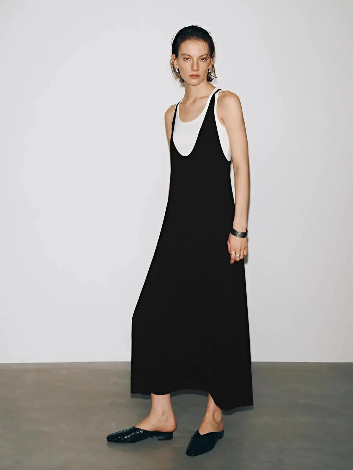 10946-2-in-1-sleeveless-a-line-viscose-cotton-blend-midi-dress-5.webp 2 In 1 Sleeveless A Line Viscose Cotton Blend Midi Dress
