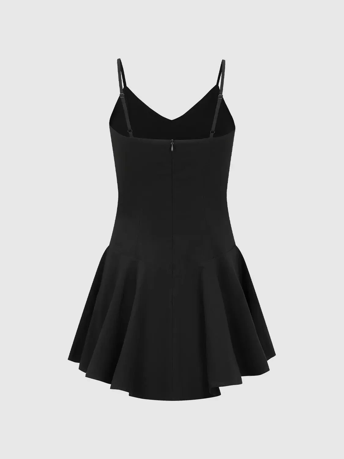 11070-crepe-strappy-nipped-waist-pleated-a-line-midi-dresses-2.webp Crepe Strappy Nipped-Waist Pleated A-Line Midi Dresses