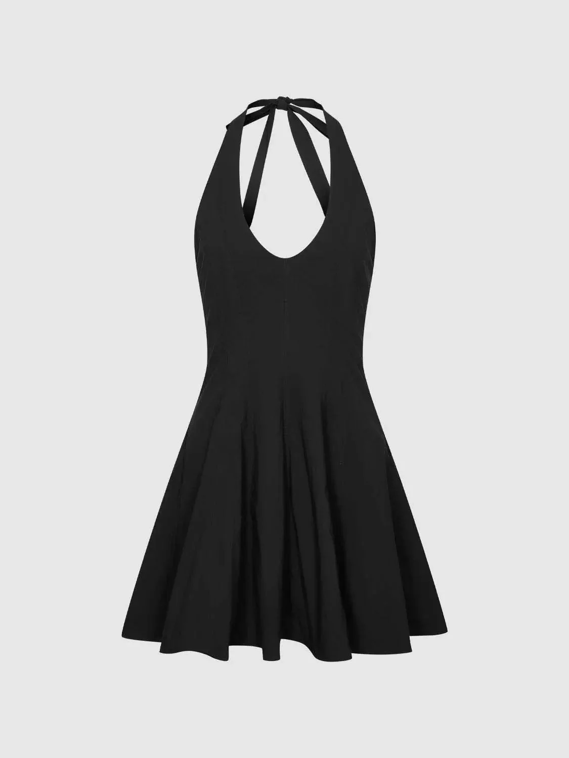 11106-cotton-blend-halter-neck-a-line-mini-dresses-7.webp Cotton Blend Halter Neck A-line Mini Dresses