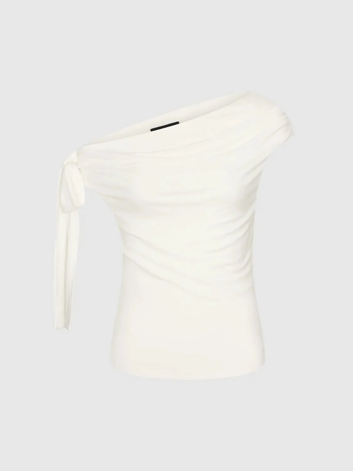 1122-one-shoulder-draped-lyocell-wool-blend-t-shirts-7.webp One-Shoulder Draped Lyocell Wool Blend T-Shirts