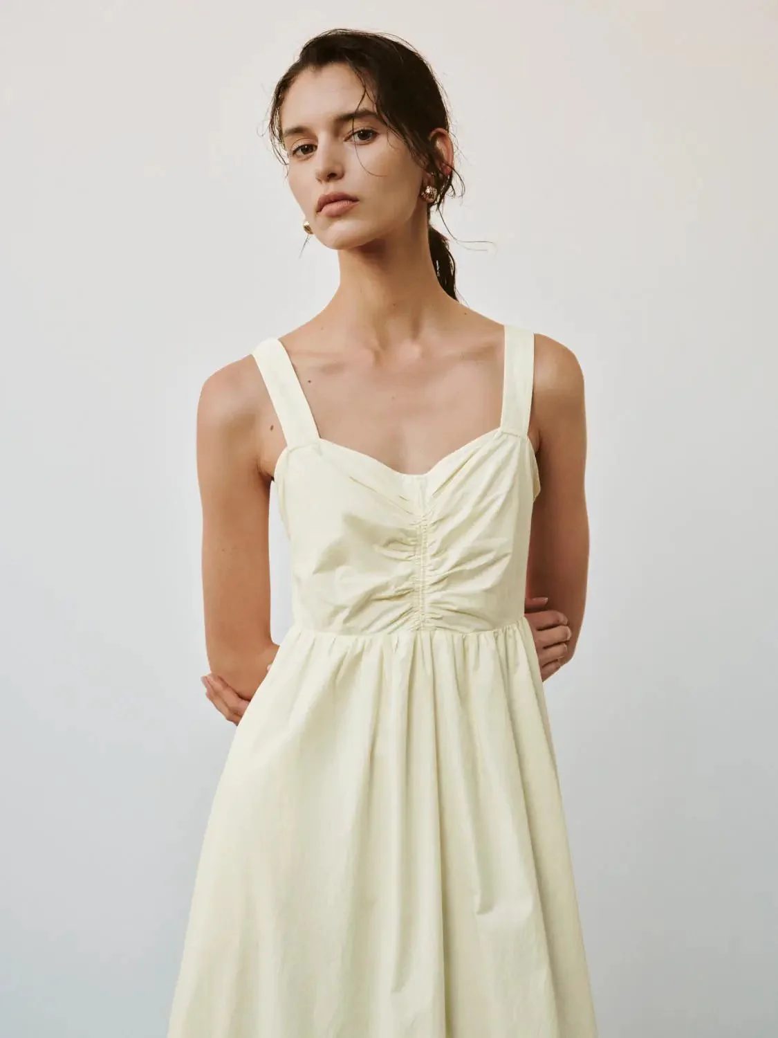 11238-strappy-shirred-a-line-midi-dresses-for-everyday-and-evening-wear-11.webp Strappy Shirred A-Line Midi Dresses For Everyday And Evening Wear