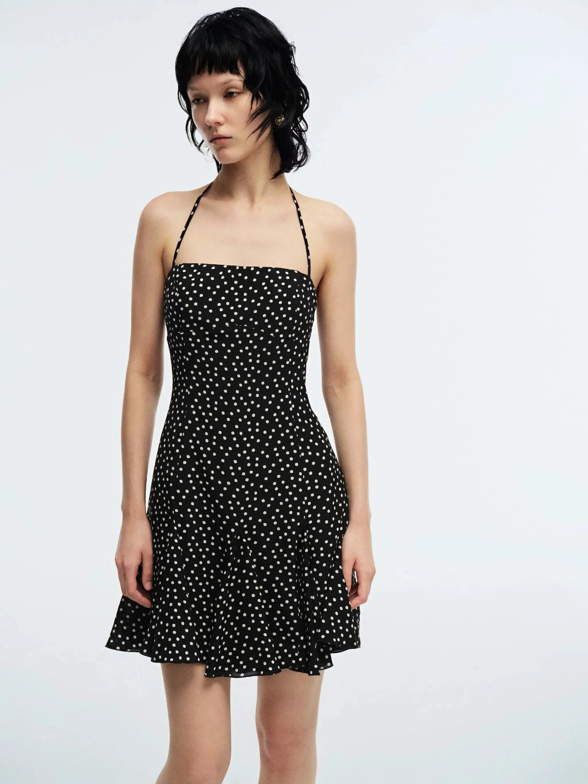 11249-polka-dot-halter-neck-a-line-midi-dresses-everyday-2.webp Polka Dot Halter Neck A-Line Midi Dresses Everyday