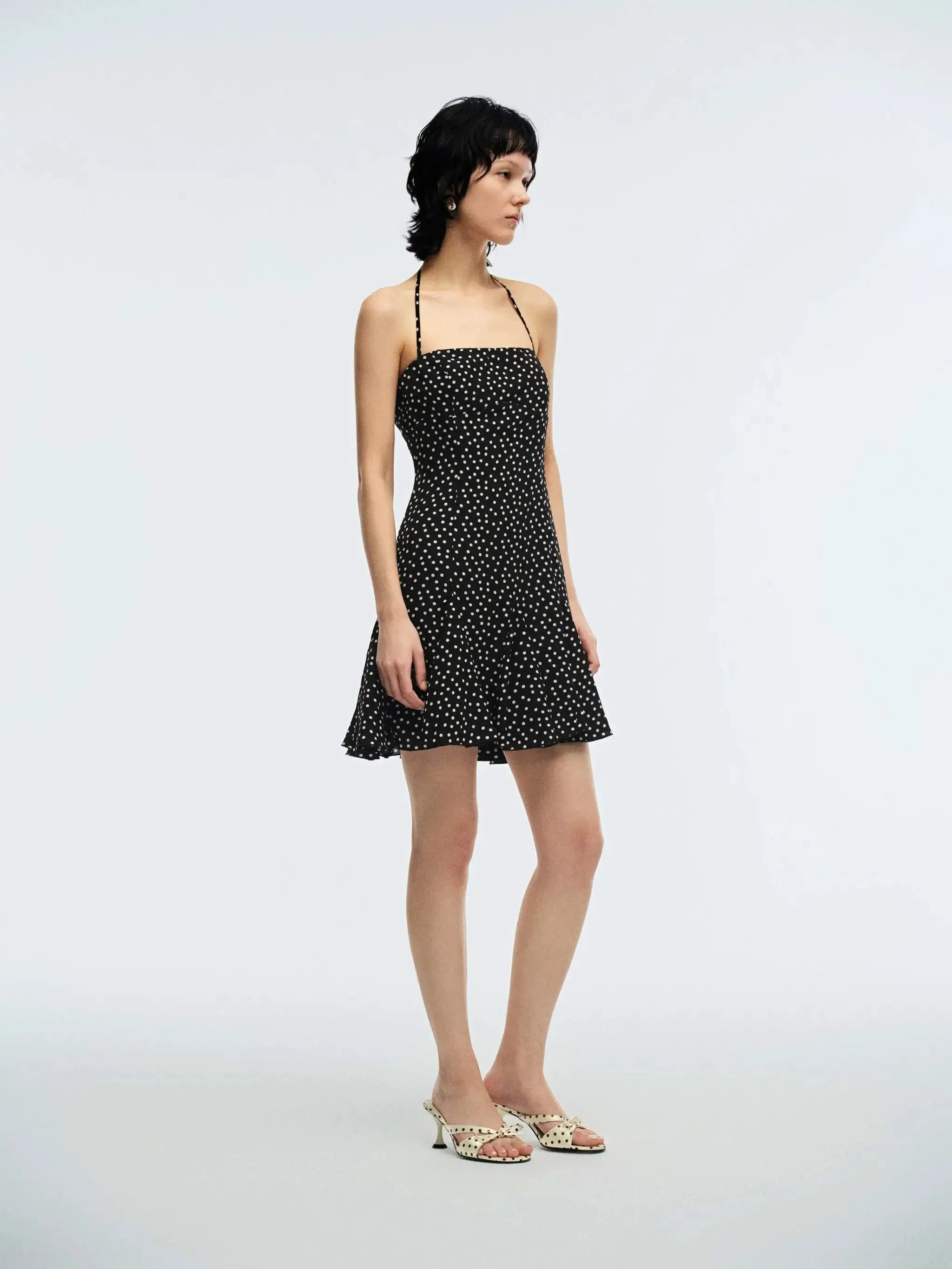 11249-polka-dot-halter-neck-a-line-midi-dresses-everyday-4.webp Polka Dot Halter Neck A-Line Midi Dresses Everyday