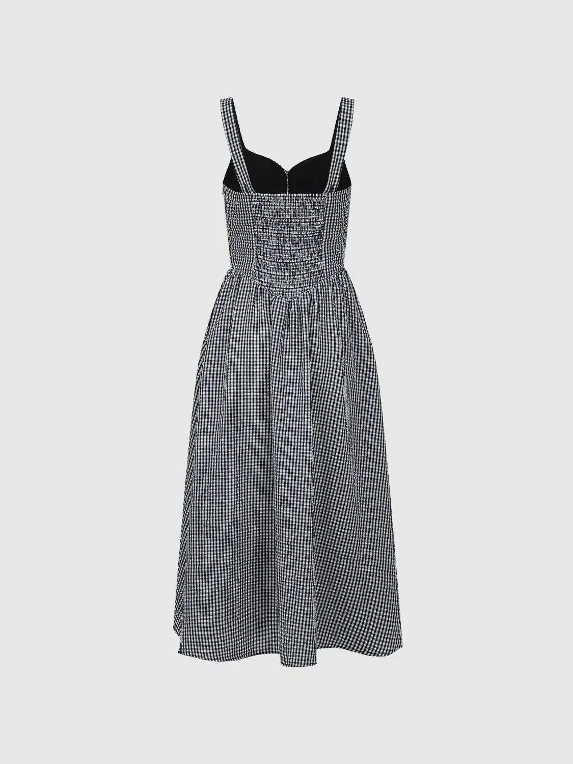 11273-contrast-check-strappy-a-line-midi-dresses-2.webp Contrast Check Strappy A-Line Midi Dresses