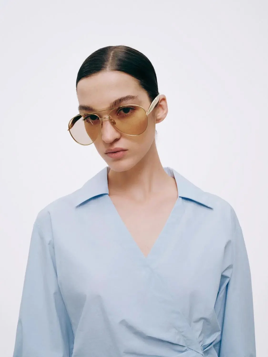 1128-v-neck-ruched-cropped-overhead-shirts-11.webp V-Neck Ruched Cropped Overhead Shirts