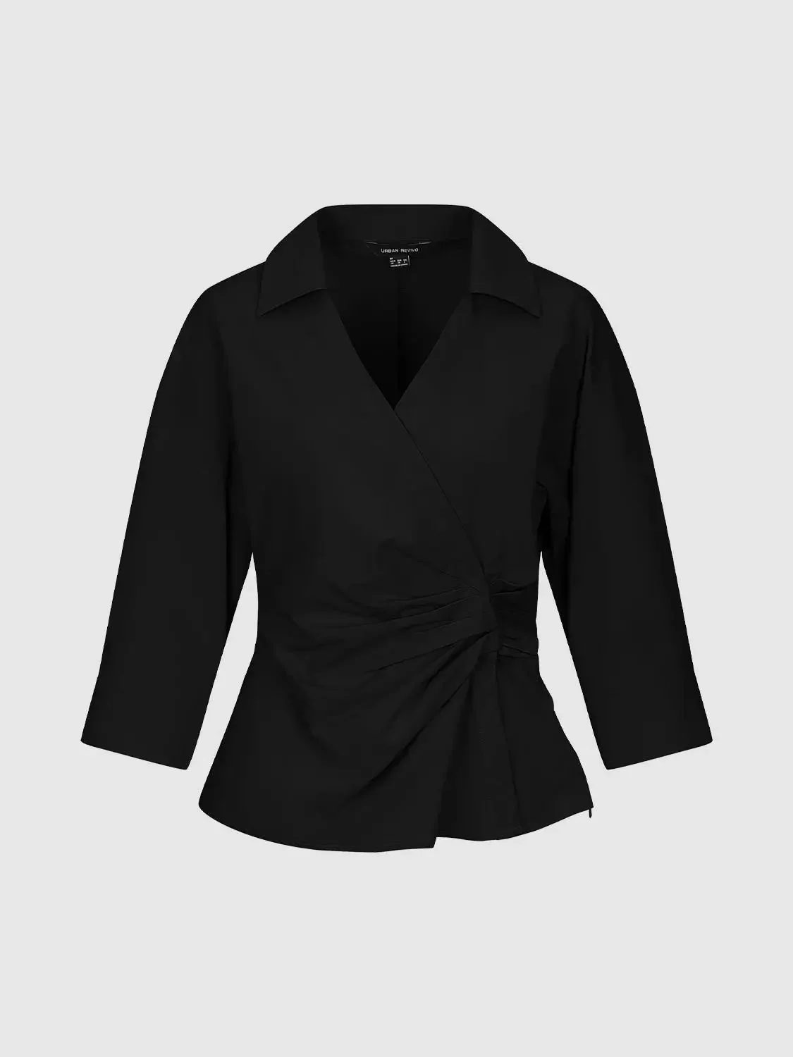 1128-v-neck-ruched-cropped-overhead-shirts-23.webp V-Neck Ruched Cropped Overhead Shirts