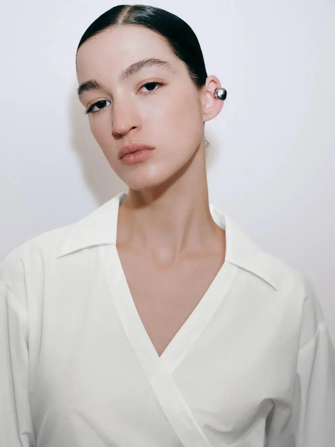 1128-v-neck-ruched-cropped-overhead-shirts-3.webp V-Neck Ruched Cropped Overhead Shirts