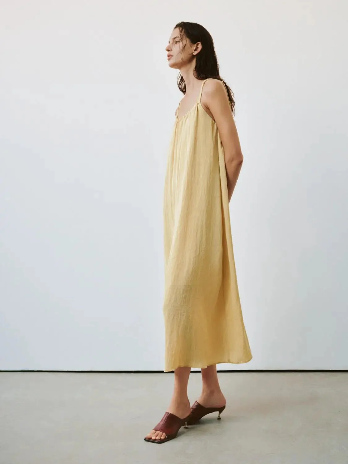 Strappy A Line Midi Dresses Elegant Everyday Party Dresses