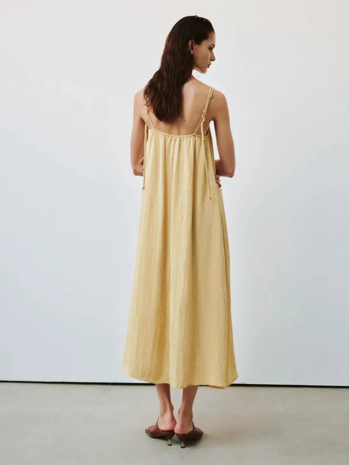 Strappy A Line Midi Dresses Elegant Everyday Party Dresses