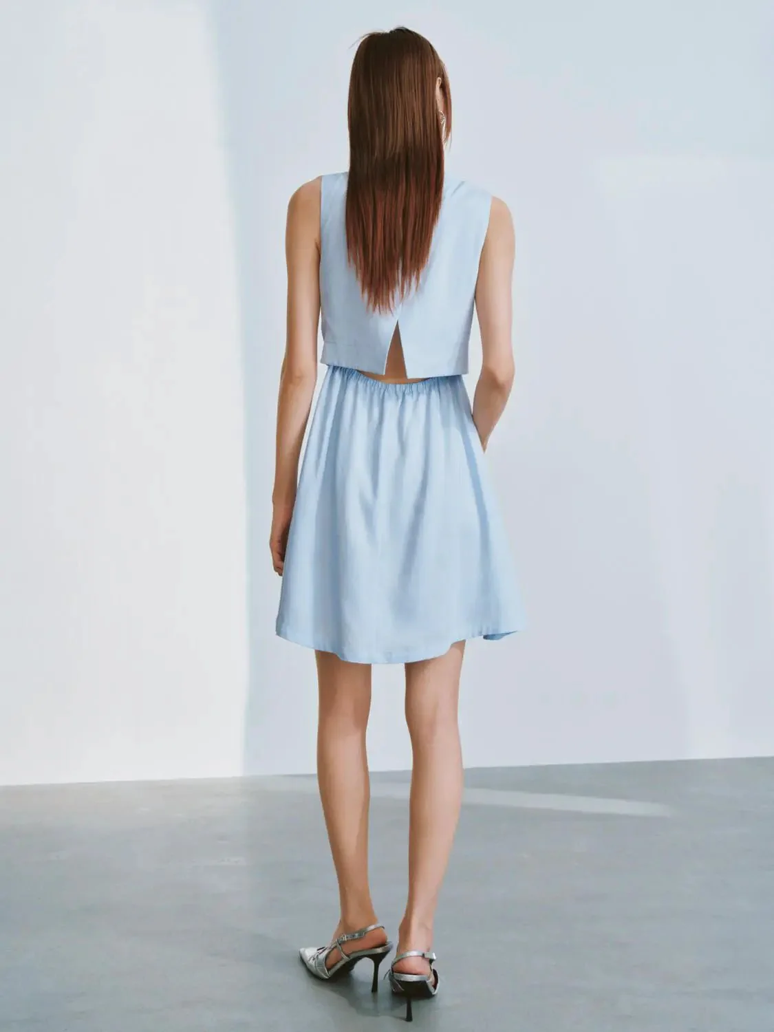 Square Neck Strappy A-Line Mini Dresses Casual Summer Party