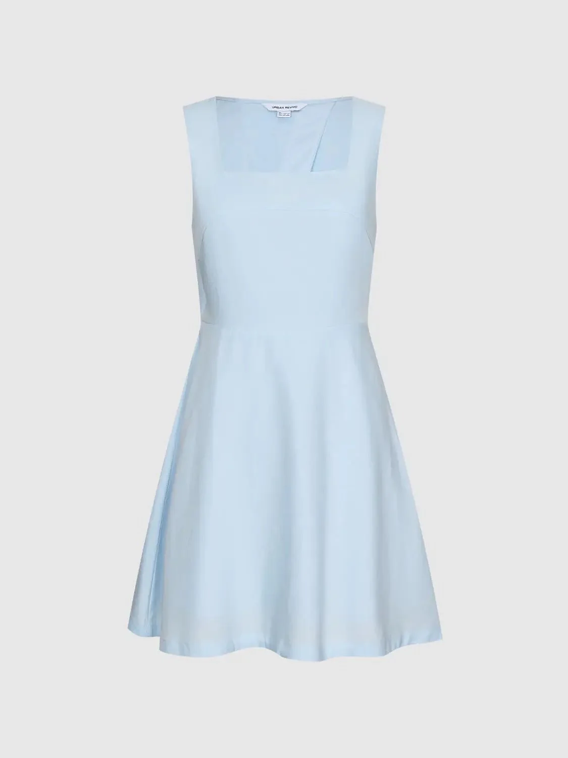 Square Neck Strappy A-Line Mini Dresses Casual Summer Party