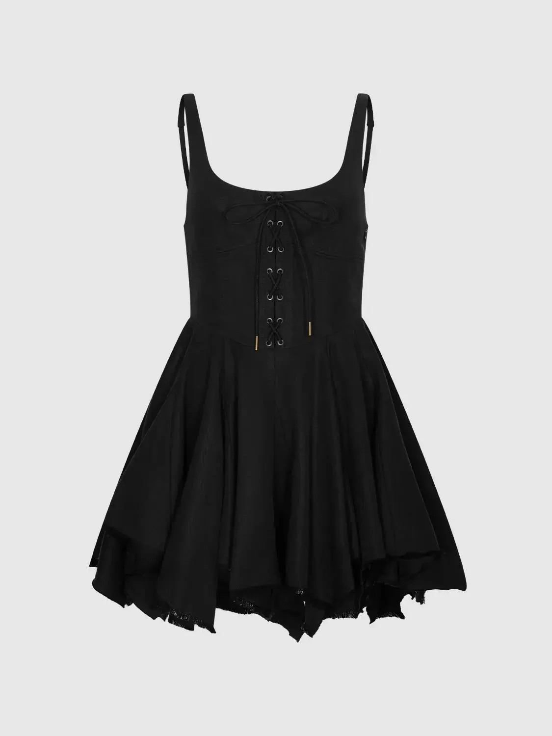 11375-cotton-lyocell-blend-strappy-lace-up-a-line-mini-dresses-7.webp Cotton Lyocell Blend Strappy Lace Up A Line Mini Dresses