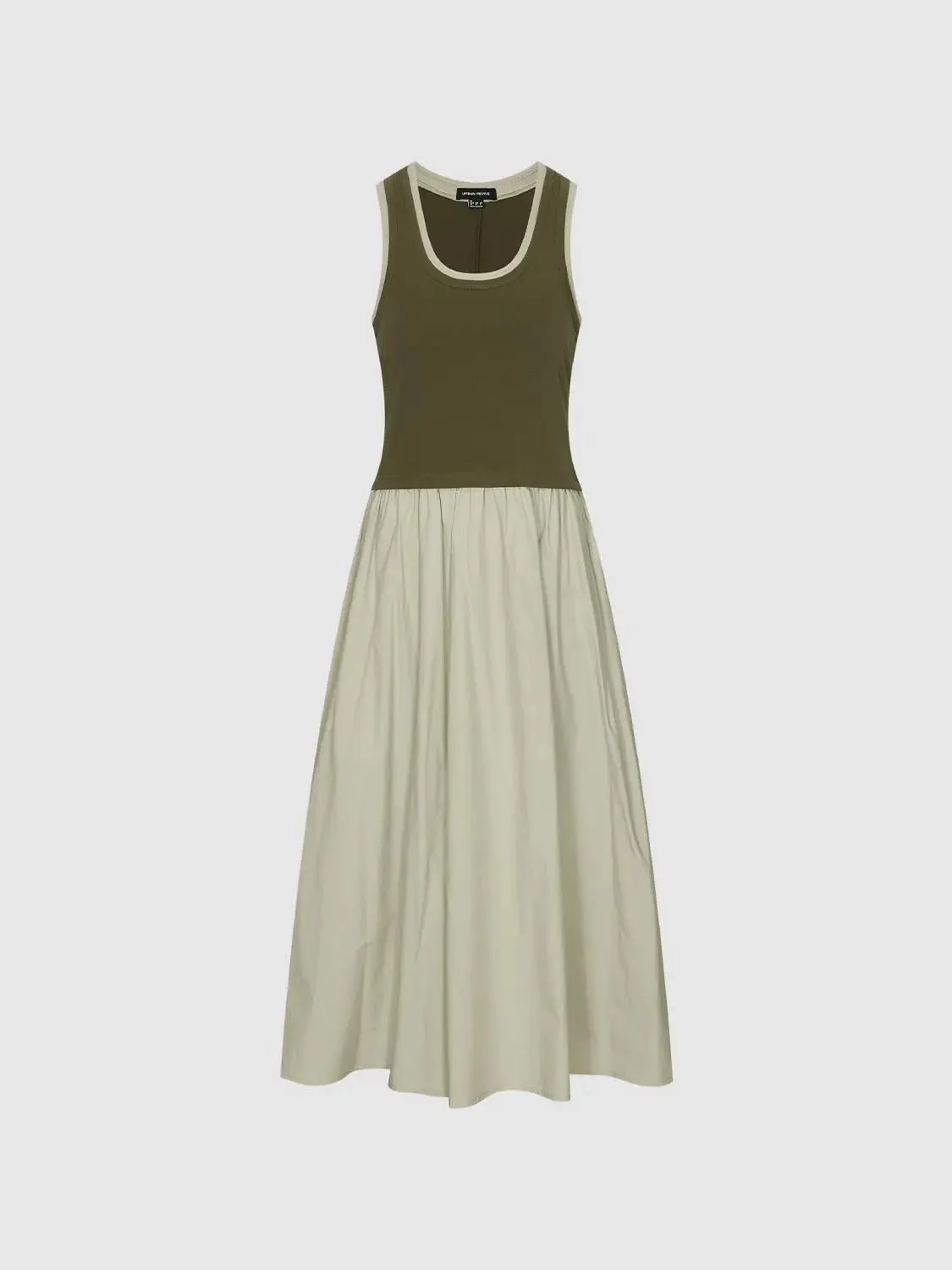 11434-cotton-lyocell-blend-scoop-neck-a-line-midi-dresses-4.webp Cotton Lyocell Blend Scoop Neck A Line Midi Dresses