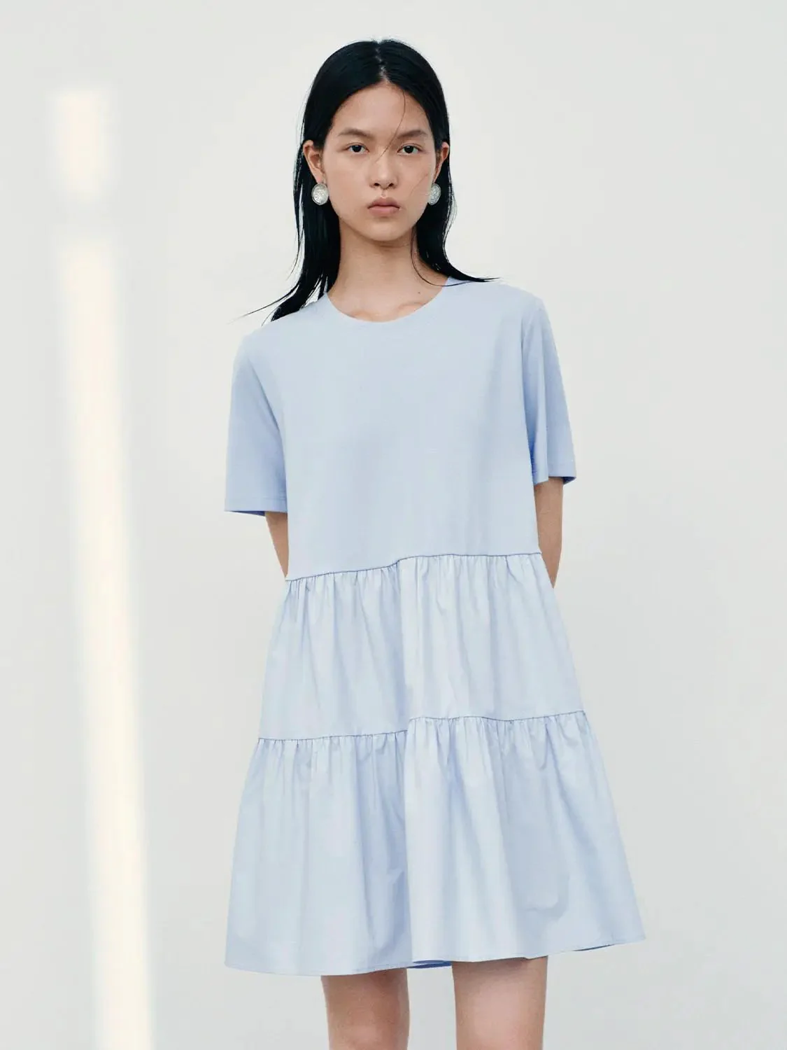 11541-cotton-blend-shirring-detail-a-line-midi-dresses-17.webp Cotton Blend Shirring Detail A Line Midi Dresses