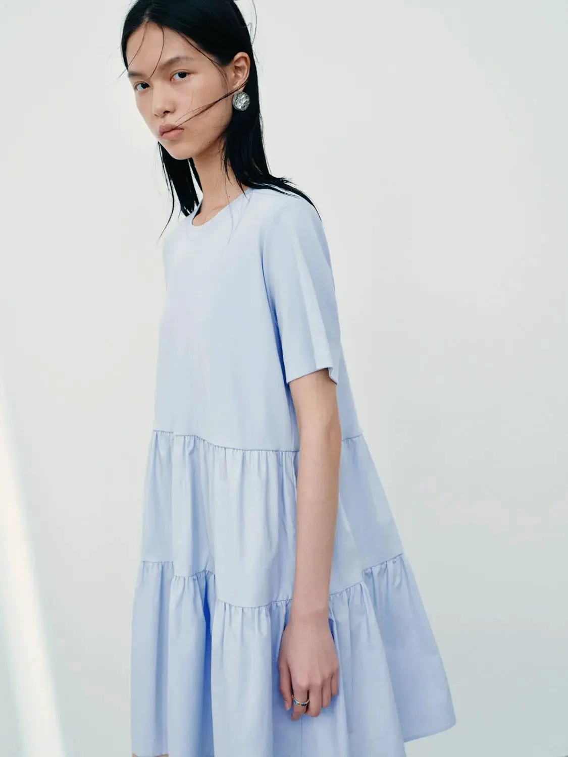 11541-cotton-blend-shirring-detail-a-line-midi-dresses-2.webp Cotton Blend Shirring Detail A Line Midi Dresses