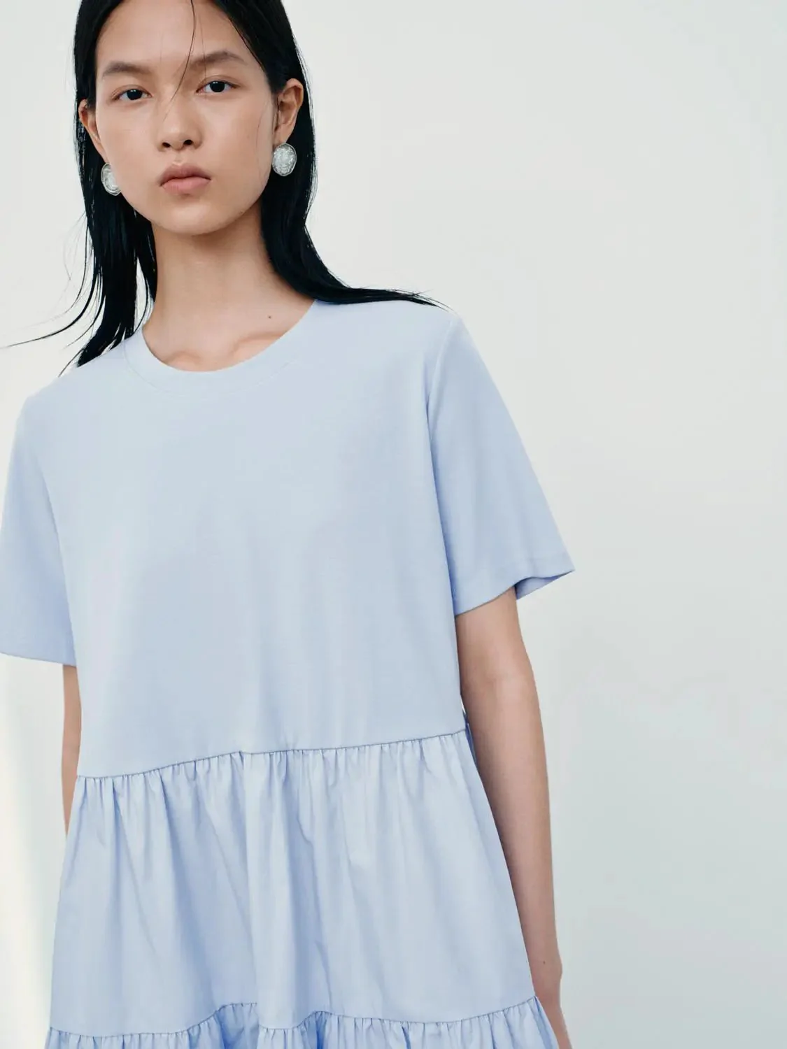 11541-cotton-blend-shirring-detail-a-line-midi-dresses-5.webp Cotton Blend Shirring Detail A Line Midi Dresses