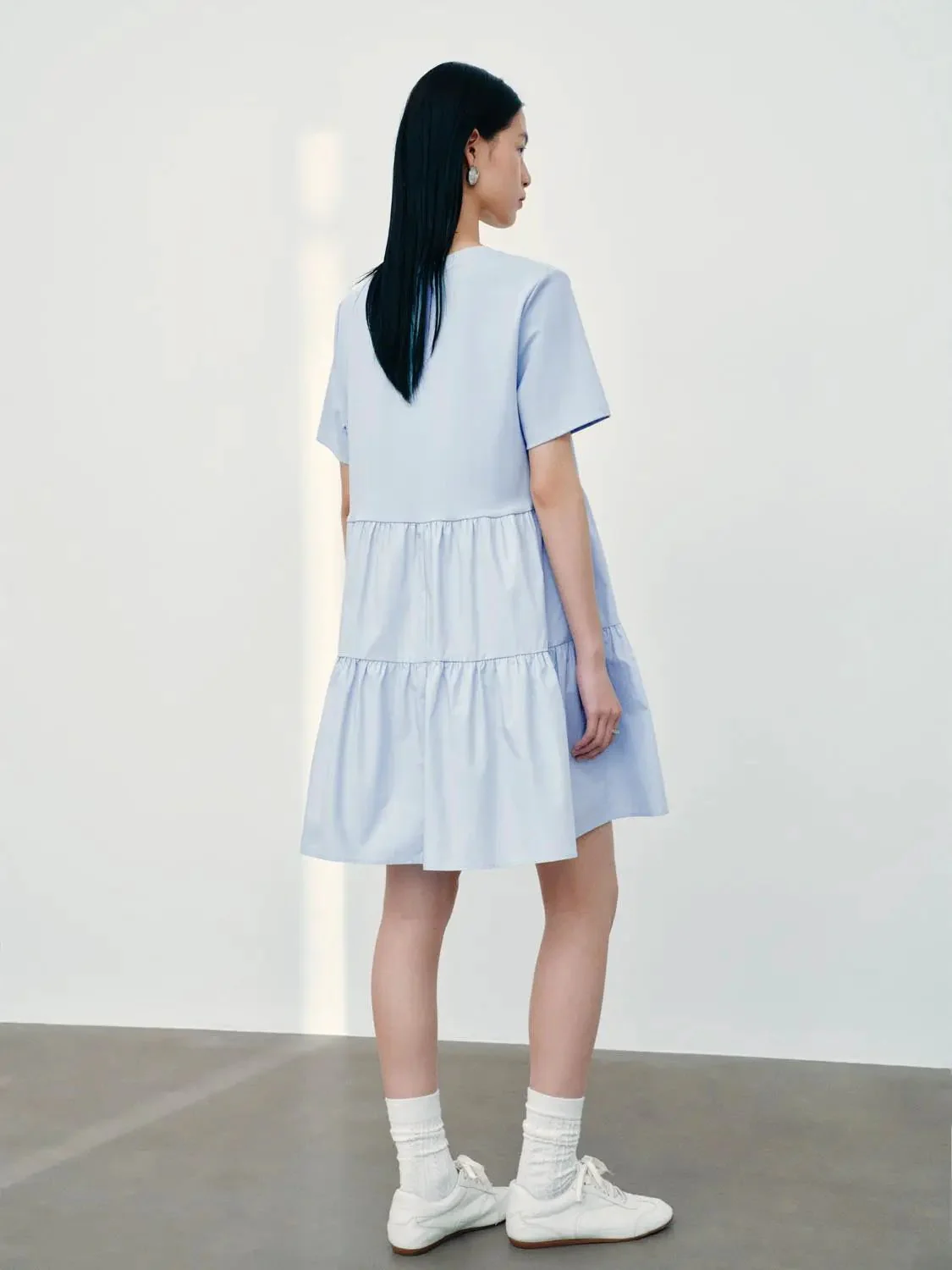 11541-cotton-blend-shirring-detail-a-line-midi-dresses-6.webp Cotton Blend Shirring Detail A Line Midi Dresses