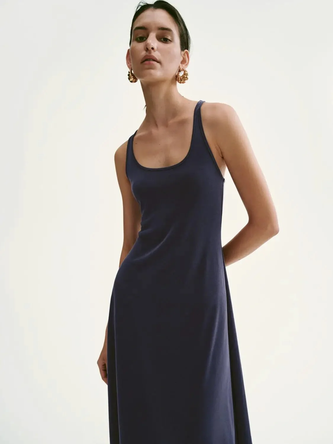 11582-modal-blend-square-neck-strappy-a-line-maxi-dresses-2.webp Modal Blend Square Neck Strappy A-Line Maxi Dresses