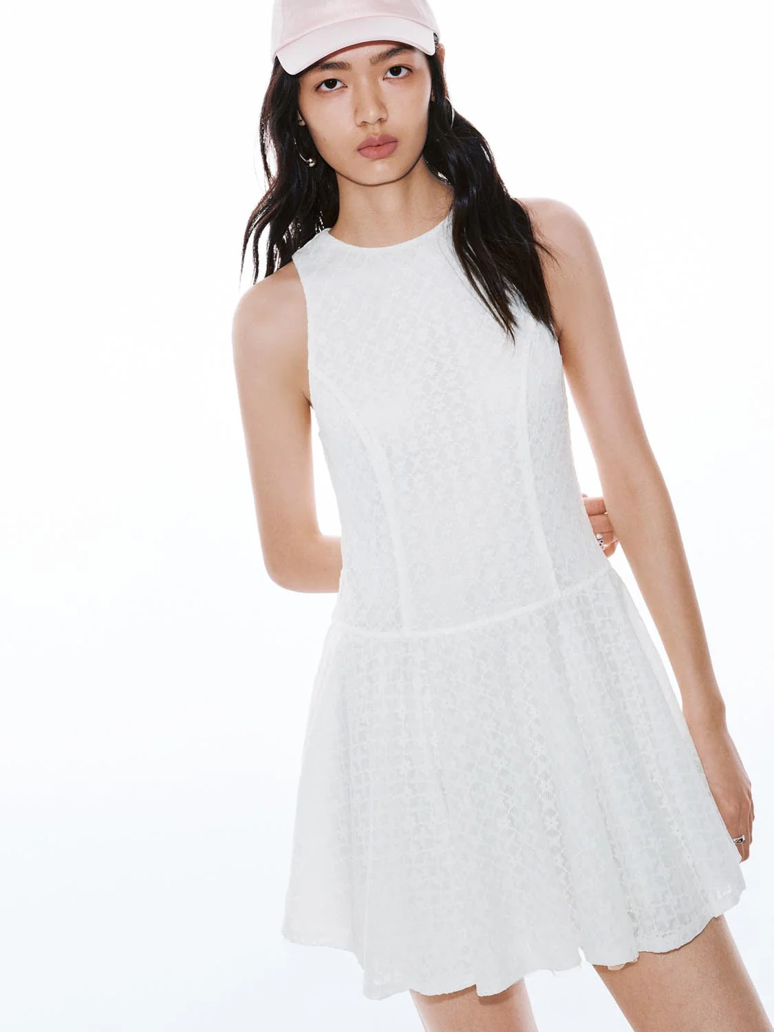 11588-crew-neck-sleeveless-a-line-mini-dresses-2.webp Crew Neck Sleeveless A-Line Mini Dresses