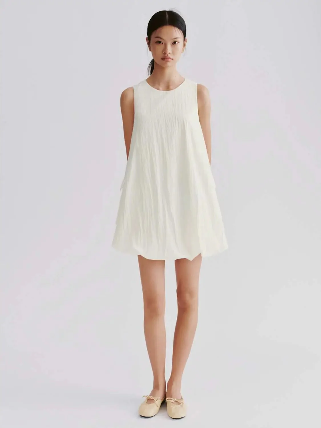 11594-white-cotton-blend-crew-neck-sleeveless-a-line-midi-dresses-4.webp White Cotton Blend Crew Neck Sleeveless A Line Midi Dresses