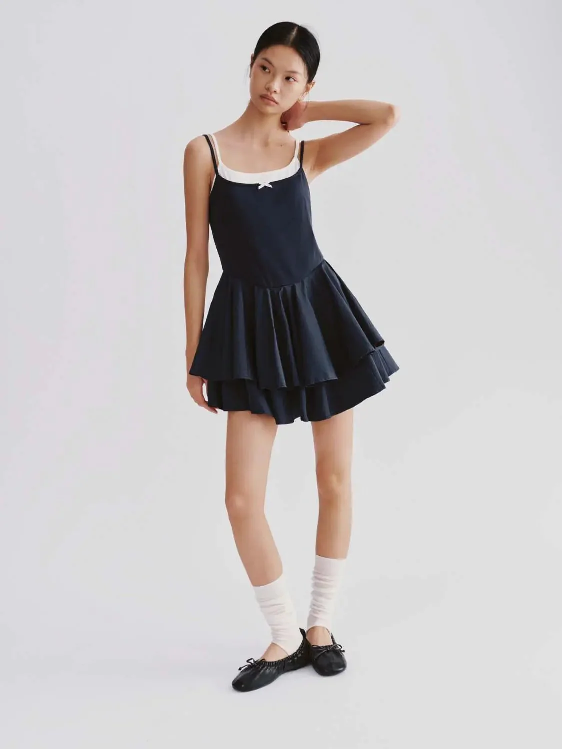 11624-cotton-blend-bow-detail-strappy-a-line-midi-dress-4.webp Cotton Blend Bow Detail Strappy A Line Midi Dress