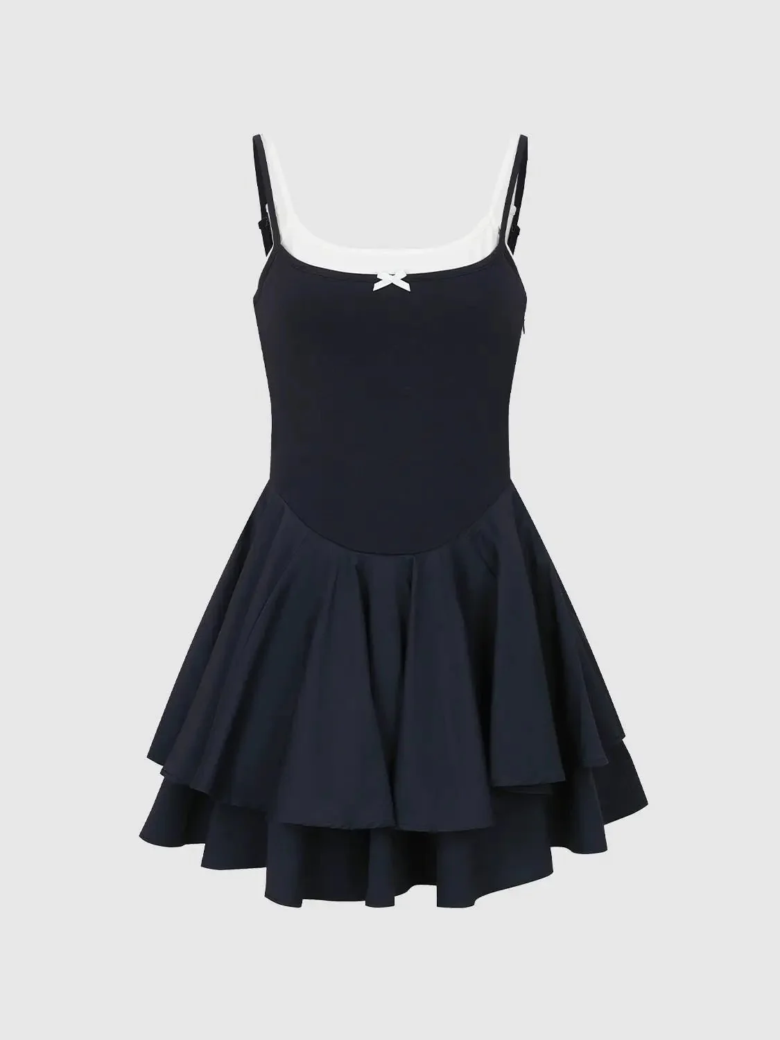 11624-cotton-blend-bow-detail-strappy-a-line-midi-dress-7.webp Cotton Blend Bow Detail Strappy A Line Midi Dress