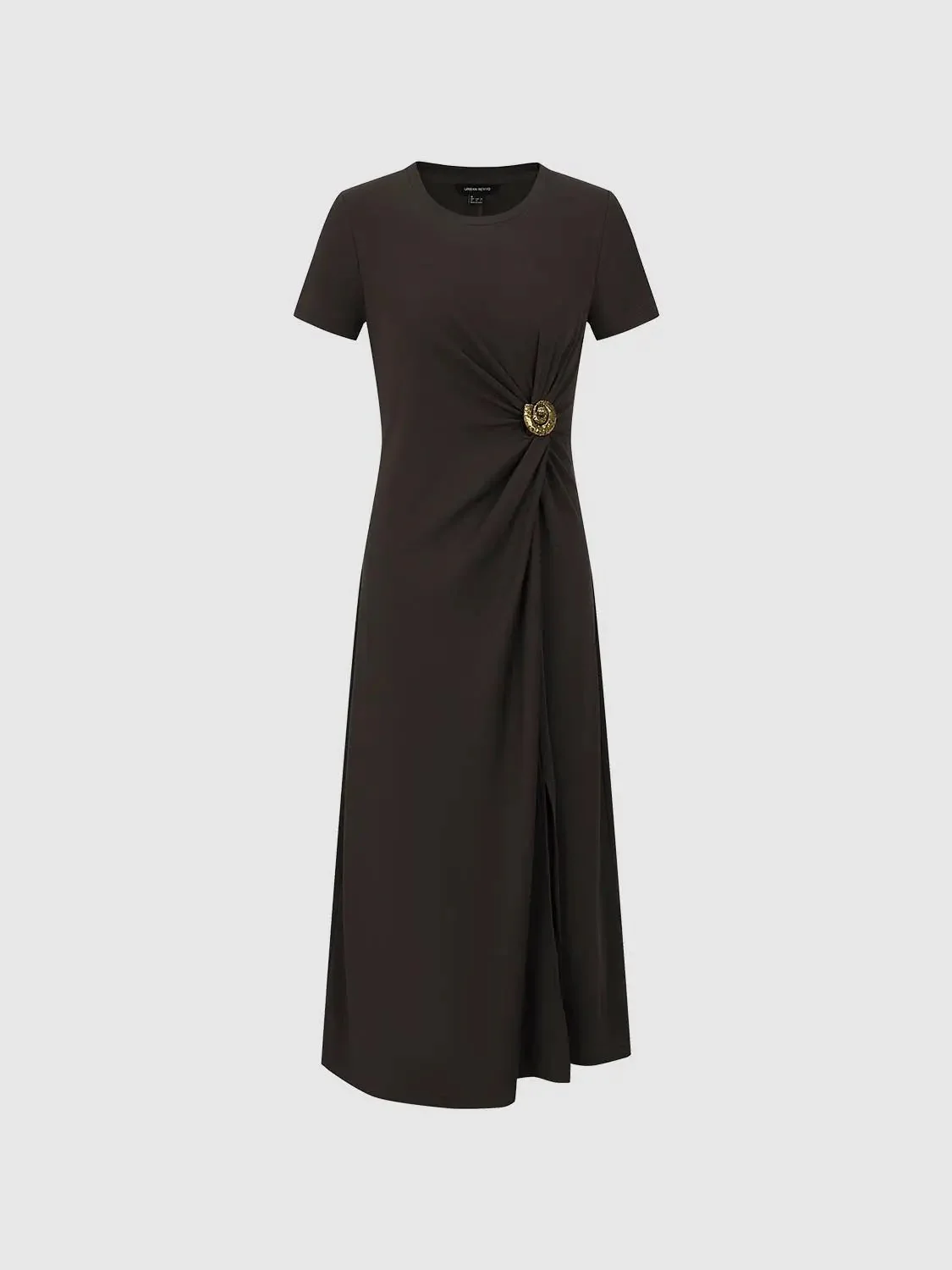 11706-chic-front-knot-draped-a-line-midi-dress-7.webp Chic Front Knot Draped A Line Midi Dress